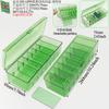 8/12/24/36 PP Nail Art Jewelry Box Dust-proof Bulb Pack 26 peças Set Desktop Storage Box