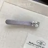 Corea del Sur Clip de Pato de una Palabra Elegante Sencillo con Lazo de Pedrería Clip para Flequillo Estilo de Alta Gama Versátil Accesorios para el Cabello Laterales para Mujer