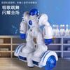 Novo Robô Caminhante Universal TikTok mesmo estilo luz colorida música elétrica mecânico guerra Polícia brinquedo infantil