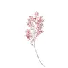 Folhas Ricas Tingidas Únicas Flor Eterna Material Flor Seca Folha Seca Material Decoração de Casamento Atacado em Estoque