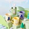 Taza de Cepillo de Dientes de Plástico Inserto para Cepillo de Dientes Dibujo Animado Oso Fugui Taza de Enjuague Bucal Taza de Cepillo para el Hogar Impresión Taza de Agua para Exportación