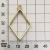 Marco Geométrico Hecho a Mano DIY Aleación Hueca Resina Colgante Forma de Corazón Gota de Agua Forma de Estrella Colgante Accesorios de Joyería