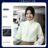 Jaqueta de fleece roupa de trabalho para catering restaurante de hot pot churrasco milk tea uniforme para equipe de serviço da recepção manga longa outono inverno colete