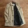 Comercio Exterior 2026 Otoño/Invierno Chaqueta Casual de Negocios para Hombre para el Trabajo Cortavientos Talla Grande Mediana Larga Abrigo Acolchado Ropa de Abrigo Hombre