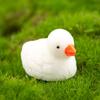 Micro-paisaje suculento en maceta paisaje botella ecológica jardinería pequeños adornos pato amarillo grande y pequeño accesorios de material hecho a mano