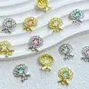 Colgante Sencillo de Aleación Incrustado con Concha de Perla Material para Pulsera de Cuentas Hecha a Mano DIY, Aretes, Accesorios para Collares
