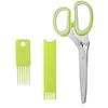 Tijeras de Cocina de Acero Inoxidable, Tijeras para Cebolleta, Tijeras Multifuncionales para Algas y Cilantro, Tijeras Domésticas para Alimentos, Tijeras Ahorradoras de Esfuerzo