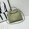 Bolsa Tejida Hecha a Mano Personalizada de Gran Capacidad, Bolso Tote, Bolso de Mano, Bolso de Hombro para Mujer, Edición Especial de Primavera 2026, de Alta Gama, de Nicho, Transfronterizo