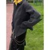 Casaco de hiphop europeu e americano high-end sense knight hand guard jacket ruffian bonito frito street design sense niche top trendy