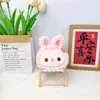 Bolsa de Monedas Peluche Colgante Corazón Ojo Boca Grande Pez Feo Llavero Auriculares Lápiz Labial Bolsa de Almacenamiento Puesto