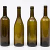 Venda Direta de Fábrica Verde Escuro À Prova de Luz Garrafa Estrangeira para Vinho 750ml Garrafa Borgonha Garrafa Estrangeira de Vinho de Alta Qualidade Garrafa Grande para Vinho