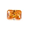 Moissanita de Color Piedra Preciosa Wuzhou Corte Radiante Irregular 1-3 Quilates Pasó la Prueba del Bolígrafo Detector de Diamantes Juego en 18K
