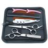 Conjunto Profissional de Tesouras de Cabeleireiro para Cabeleireiros, Tesoura Desbastadora para Barbeiros e Tesoura Desbastadora para Franjas