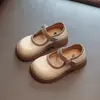 Zapatos de Cuero Estilo Universitario para Niñas, Otoño 2026, Suela Suave Antideslizante Zapatos de Princesa, Zapatos Planos Mary Jane Bajos para Niños, Zapatos de Rendimiento