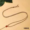 Lanyard Colgante Colgante Hebilla Antigua Dorada para Colgar en el Cuello Cordón Fino Ajustable Collar para Hombres y Mujeres Cuerda Colgante de Jade Colgante de Jade