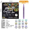 Caneta de Assinatura Guangna Ponta Dura Caneta de Metal para Artesanato À Prova d'Água Não Desbota Caneta de Tinta para Assinatura Graffiti Marcador à Base de Água