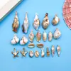 Colgantes de estrella de mar, caracola, concha de la serie oceánica acrílica, llaveros DIY hechos a mano, pendientes y componentes de accesorios