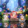 Doce Signos del Zodiaco Zorro de Nueve Colas Caja Ciega Pequeña Celebridad de Internet Estilo Chino Figura de Zorro de Nueve Colas Decoración de Escritorio Dropshipping