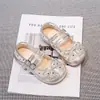 Sapatos de Ballet Estilo Coreano para Meninas Sapatos de Uma Sola 2026 Verão Novo Sapatos Mary Jane de Tela de Bolinhas Infantis para Meninas Sapatos de Princesa