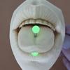 Joyería transfronteriza lengua uña acrílica Decoración de lengua Moonlight varilla de acero inoxidable uña para piercing de cuerpo humano estilo punk europeo y americano