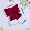 Novo Laço de Veludo Vermelho de Algodão para Árvore de Natal Decorações de Natal Arranjo de Cena de Atmosfera Natalina Laço