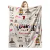 Manta de Flanela da Cantora Taylor Manta de Presente Taylor Manta Periférica Amazon Manta Molde de Estrela Feminina
