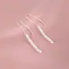 Aretes de Trigo Temperamento para Mujer, Regalos de Estilo Chino Literario y Artístico, Exquisitos Aretes de Borla de Cadena Larga, Aretes Super Brillantes de Cola de Fénix