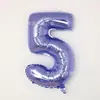 Globo de Helio de Papel de Aluminio Morado Nuevo Mediano de 32 Pulgadas Números del 0 al 9 Decoración para Cumpleaños, Aniversario, Boda, Evento Festivo