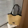 Bolso casual de gran capacidad para debajo del brazo para mujer, nuevo bolso de playa estilo vacación de verano 2026, bolso de mano de un solo hombro, bolso tote