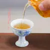 Yue Rui Carrillón Azul y Blanco Pintado a Mano Taza Maestra Femenina Taza de Té Suministro para el Hogar Taza de Mesa Taza Alta China de Una Taza