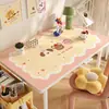 Alfombrilla de escritorio de dibujos animados para niños, alfombrilla de protección de escritorio para estudio de estudiante, mantel impermeable lavable de cuero para mesa de computadora