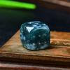 Dados de Piedra Cruda de Cristal Natural Adornos Mahjong Bar Juguetes Casuales Chips Dorados con Borde Dados Garantizados