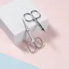 Tesoura Russa Pontiaguda de Aço Inoxidável para Cutículas para Uso Doméstico, Tesoura Pequena para Fita de Dupla Pálpebra para Remover Cutículas e Tesoura de Beleza