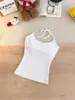 13 cores! Camisole lisa sem alças super versátil com bojo, top interno listrado confortável sem costas, estilo hot girl para mulheres