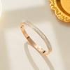 Pulsera de Temperamento de Celebridad de Internet Diamante Completo Acero de Titanio para Mujer Inmarcesible Personalidad Gypsophila Versátil Pulsera de Moda Coreana Trendy