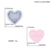 Molde de Silicona para Caja de Almacenamiento Feliz con Letras de Corazón DIY, Portavelas de Yeso con Letras