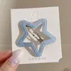 Presilha de Cabelo Fofa de Estrela de Cinco Pontas para Crianças, Presilha de Franja, Presilha Lateral para Meninas, Presilha de Cabelo para Bebê Que Não Danifica o Cabelo, Presilha Jacaré, Acessório de Cabelo, Grampo