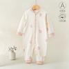 Mameluco Tipo a para Bebé Recién Nacido de Otoño e Invierno para Niños y Niñas, Ropa para el Hogar de Algodón Puro con Aire Acondicionado, Ropa para Gatear para Bebé con Mangas Largas