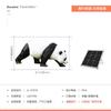 Lâmpada de panda para exterior lâmpada à prova d'água lâmpada de jardim lâmpada de paisagem Decoração de parque lâmpada de jardim de resina imitação lâmpada de gramado de animal imitação
