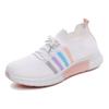 Novos Tênis Esportivos de Malha Fly Genuínos de Verão para Mulheres, Tendência Casual Estilo Coreano Sapatos de Coco, Comércio Exterior Transfronteiriço Tênis de Corrida com Solado Macio