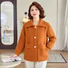 Cardigan Casual da Moda Outono-Inverno 2026 para Mulheres de Meia-Idade, Tamanho Grande, Corte Justo, Casaco Versátil