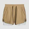 Pantalones Deportivos de Tejido Transpirable de Secado Rápido de Doble Capa para Hombre, Estilo Falso de Dos Piezas, para Correr, Fitness, Europeos y Americanos, Transfronterizos, 2026