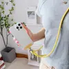 Cordón para Teléfono Versátil Correa Cruzada de Dopamina Deportes al Aire Libre Correa Ajustable para Cuello de Cámara Tejida Anti-Pérdida
