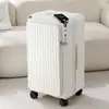 Maleta de Apertura Frontal Cuidadosamente Seleccionada Modelo Nuevo 2025 Maleta de Carrito Multifuncional Expandible de 20 pulgadas para Equipaje de Mano Cerradura de Contraseña para Hombres y Mujeres