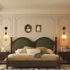 Candelabro Estilo Medieval Francés Retro Estudio Dormitorio Sala de Estar Comedor Estudio Guardarropa Tela Luz de Ambiente Alta Gama
