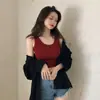 Camisola de Algodón para Mujer, Verano 2026, Estilo Corto, Estilo Bm, Ropa de Verano Exterior, Crop Top, Estilo de Celebridad de Internet, Sexy sin Mangas, Estilo Estudiante