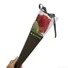 Ramo de Flores de Toalla Creativo, Rosa Individual para el Día de San Valentín, Regalo para el Día de la Mujer, Recuerdos de Boda, Regalos Promocionales