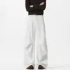 YK168 Control Especial P38 68 Sin Sombra Pared Moda Otoño Estilo Americano Ligeramente Acampanado Plisado Drapeado Holgado Pantalones Casuales