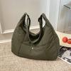 Bolsa de Tecido Leve Transfronteiriça para Mulheres 2026 Nova Moda Versátil Bolsa Dumpling Bolsa para Aula de Estudante Bolsa Transversal Leve Casual