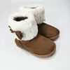 Botas de neve infantis 2026 inverno, unissex, forradas com fleece, sapatos quentes de algodão, versáteis, leves, sapatos de princesa para bebê, estilosos